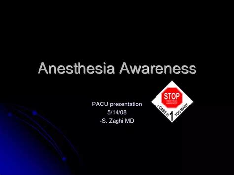 Anesthesia Awareness 的图像结果