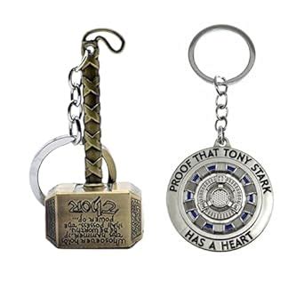 Mistazzo Thor Hammer and IronMan Tony Stark Arc Reactor Revolving Metal ...