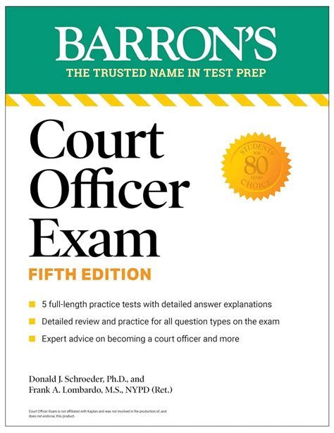 Buy Court Officer Exam, Fifth Edition (Barron's Test Prep) Book Online ...