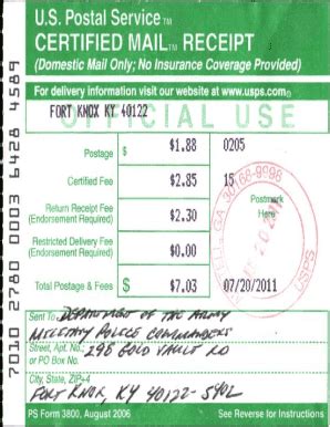 Certified Mail - Fill Online, Printable, Fillable, Blank | pdfFiller