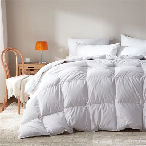 Amazon.com: WENERSI Goose Feather Down Comforter Queen Size,100% ...