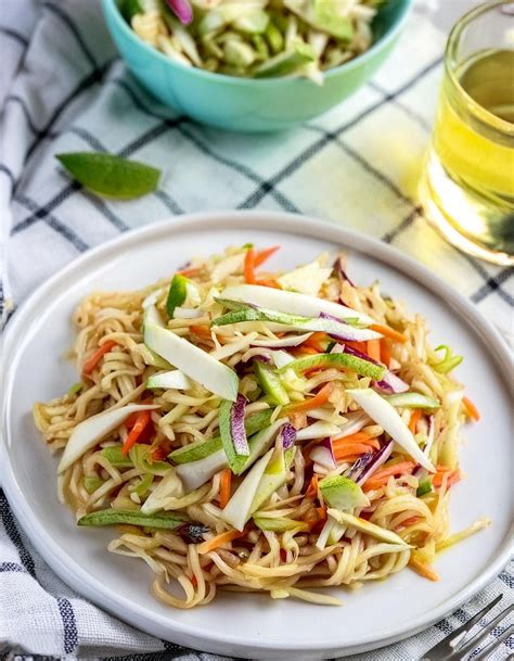 Ramen Noodle Salad Recipe Family Favorite Side Dish - The Newlywed