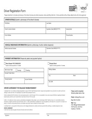 Fillable Online Please remember to include a photocopy of the drivers ...