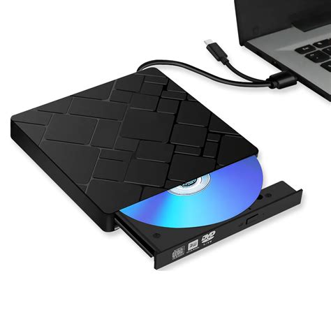 External DVD CD Drive USB 3.0 Typ C Portable Schlank / Dünn / Fein CD ...