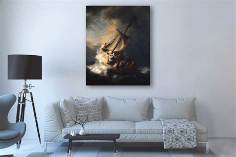 Storm on the Sea of Galilee by Rembrandt, 1633 - Canvas Wrap