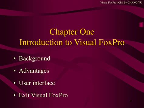 Image result for Visual FoxPro History