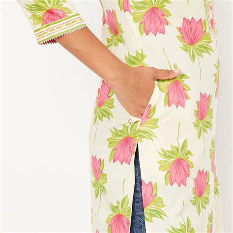 Buy Women Floral Printed Straight Kurta Online at just Rs. 499.0 ...