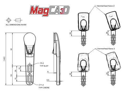 MagCAD Hammerhead Mount MagCAD 3D Printed Out Front Mount Insert For ...