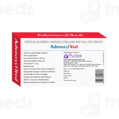 Adenoxyl Red Tablet 10 - Uses, Side Effects, Dosage, Price | Truemeds
