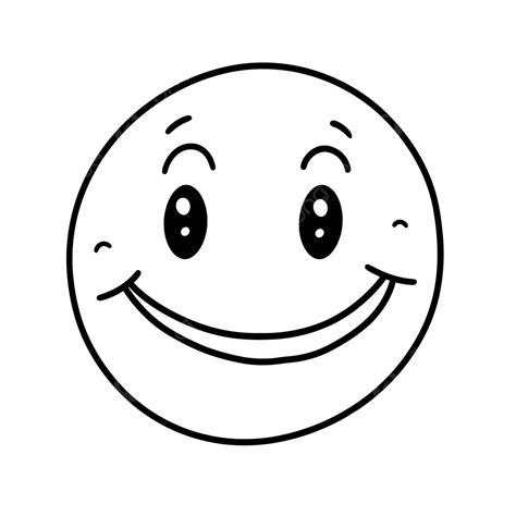 Smiling Face Colouring Page