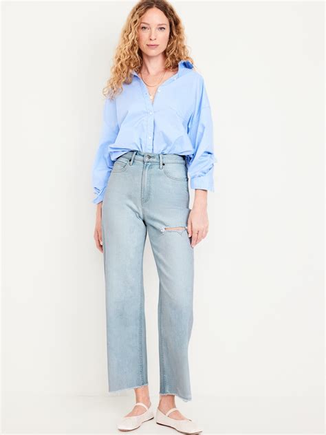 Wide Leg Cropped Pants | Old Navy