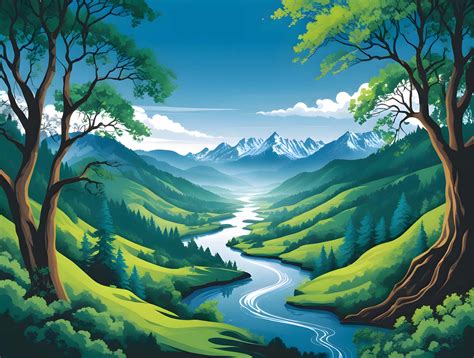 Download A Sketch Natural View Wallpaper | Wallpapers.com