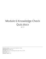 Image result for Module 6 Knowledge Check