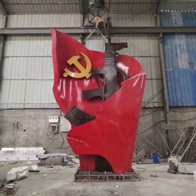 城市不锈钢红色文化党建雕塑-佳鸿雕塑厂