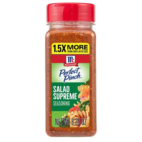 McCormick Perfect Pinch Gluten Free Salad Supreme Seasoning, 8.25 oz ...