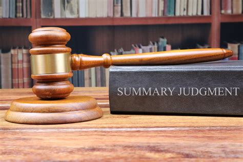 Summary Judgment Explained 的图像结果