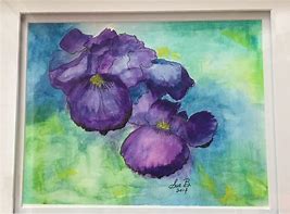 Image result for Watercolor Pansies