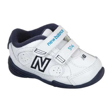 New Balance Toddler Boy's 504 Athletic Shoe Extra Wide Width - White ...