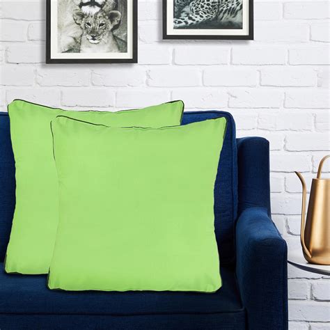 Buy PORTICO Flow Happiness Is Green Pillow Shams - 61x61cm - 2Pcs from ...