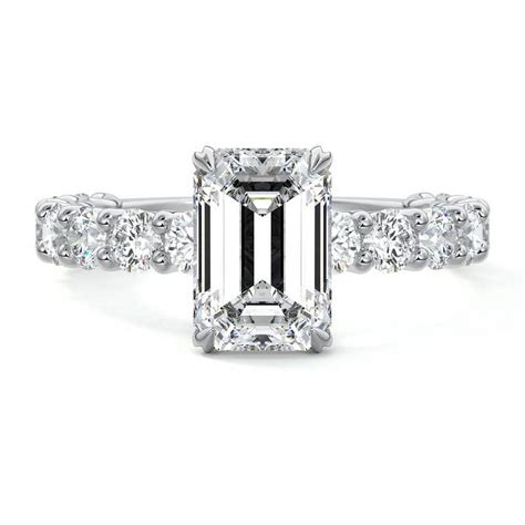 Brig Jewel Emerald Cut Excellent 2 Ct Diamond Ring For Women's - White ...