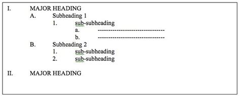 Image result for Formal Outline Example