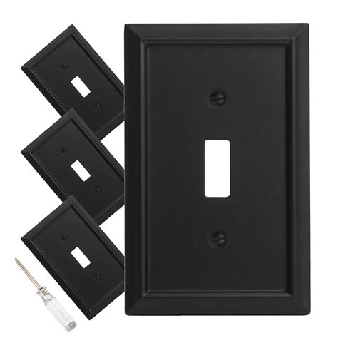 Wall Plate, Duplex Outlet Covers, Matte Black Light Switch Cover ...