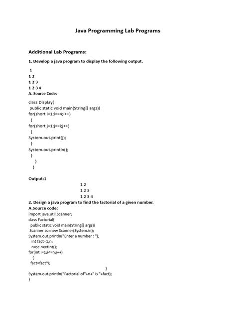 Image result for Java Lab Programs