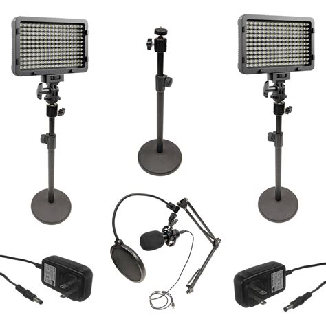 Buy in India Bescor 2-Light Streamer Kit with Mic and Stands – Tanotis