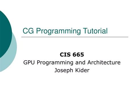 Image result for CG Programming Language