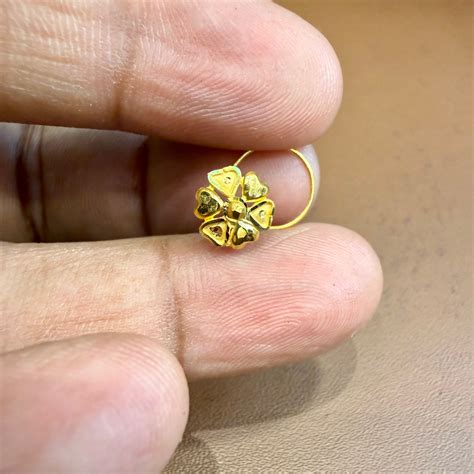 (GNP) WGT: 0.390 GM APPROX BIS CERTIFIED HUID HALLMARK 916 22KT GOLD N ...