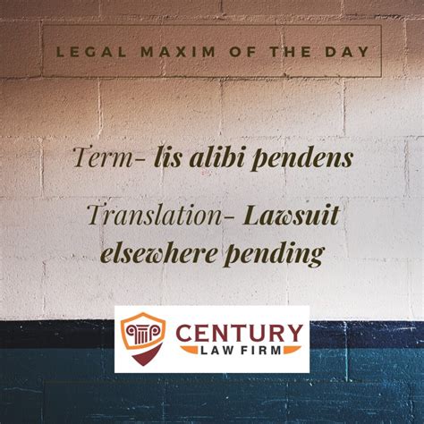 Lis Alibi Pendens - Legal Maxim Meaning and Explanation