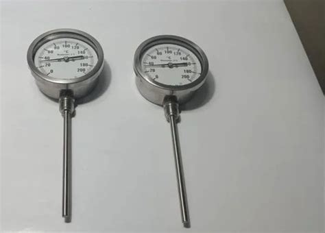 Temperature Gauge - BIMETALLIC TEMPERATURE GAUGE-6" DIAL-300MM LENGTH ...