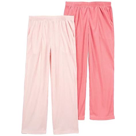 Girls 4-14 Carter's 2-Piece Ribbed Pajama Pants Set