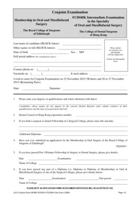 Fillable Online Application Form for Membership in Oral and ...