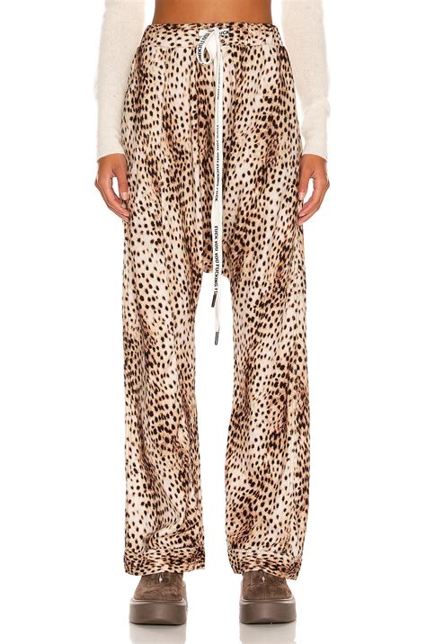 R13 Slouchy PJ Pant in Cheetah | FWRD