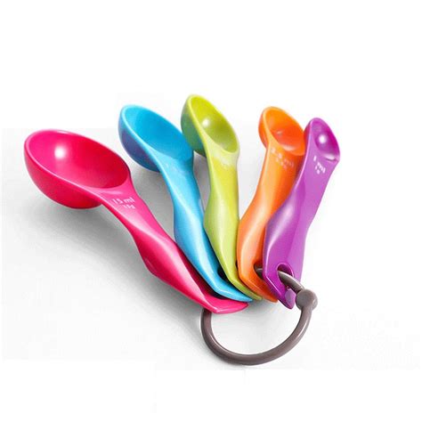 Buy Zanzan Soup Spoons Plastic Measuring Spoons,5-Piece and Measuring ...