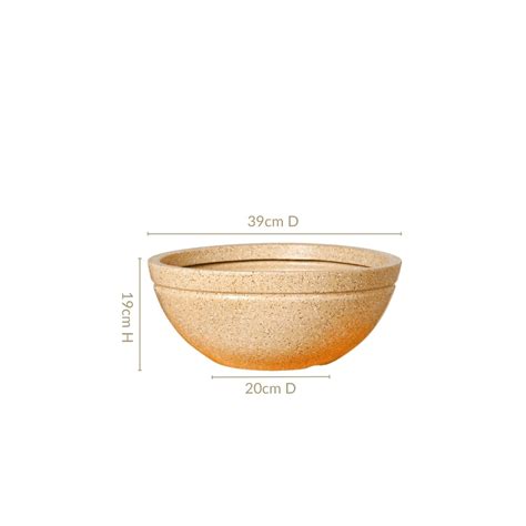 Planterra Beige Round Lotus Planter 15x9 Inch Online - Premium Planter ...