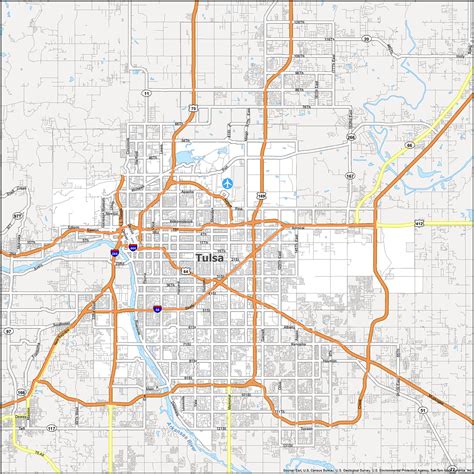 Tulsa Zip Code Map - GIS Geography
