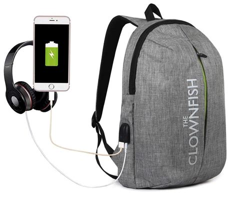 Buy THE CLOWNFISH Redeemer 25L Laptop Backpack - Lightweight & USB ...