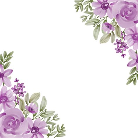 Purple Floral Clip Art Free at Louise Costa blog
