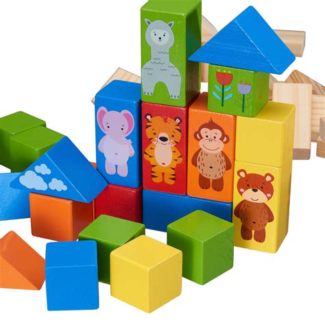 Spark Create Imagine Imaginative Wooden Animal Blocks with Shape ...