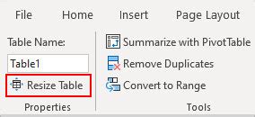 Image result for Resize Table Excel Add a Column