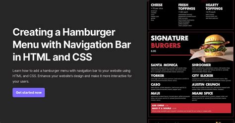 How to Add Menu in HTML 的图像结果