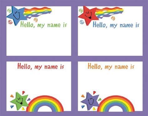 Eureka Rainbow Stars Name Tags : Amazon.in: Office Products
