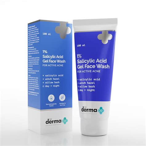 The Derma Co 1% Salicylic Acid Gel Face Wash With Salicylic Acid ...
