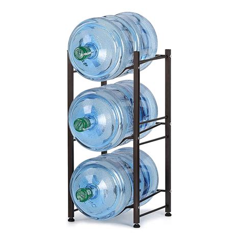 Buy 3-Tier Jug Holder 5 Gallon Water Bottle Storage Rack Bottle Holder ...