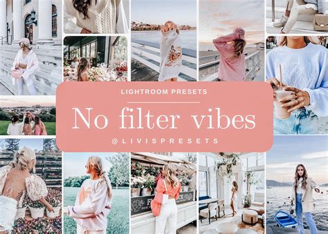 Lightroom Presets No Filter, Influencer Photo Filter, Minimal Presets ...