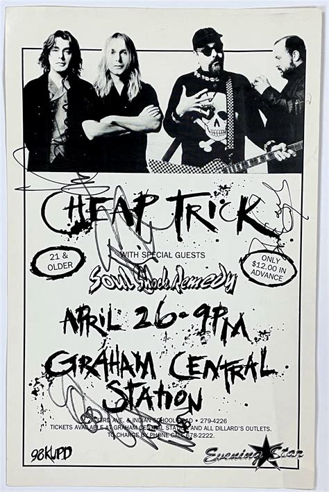 Lot Detail - 1994 Cheap Trick Band-Signed Concert Poster - Robin Zander ...