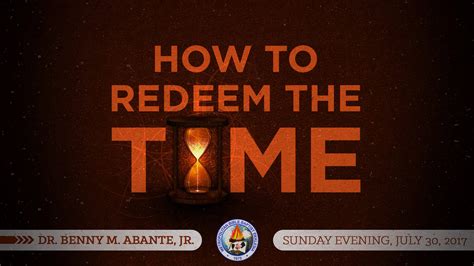 How To Redeem The Time - MBBE.org