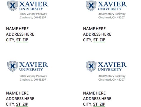 Image result for Mailing Label Example